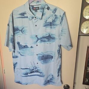 Cova Blue Graphic Men's Shirt